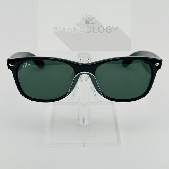 Ray-Ban Sunglasses New Wayfarer Classic RB2132 901 Black Green G-15 Lens 58mm
